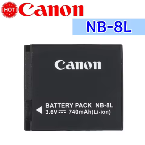 Original 3.6V NB-8L NB 8L NB8L Li-ion Digital Camera Battery 740mAh For Canon PowerShot A3300 A3200 