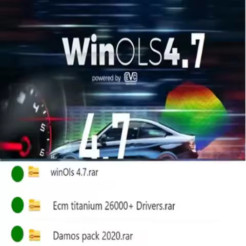 4 in 1 Winols 4.7 Full Activated +108GB Damos Windows 7 10 11 No virtual Multi-language +ECM TITANIU