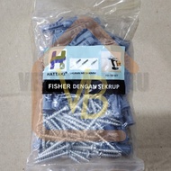 Screw Fastener + Screw Bolt Tapping Screw S6 M6 S8 M8 Wall Anchor