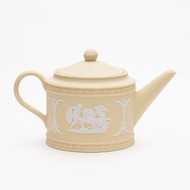英國製wedgwood稀有米黃碧玉浮雕陶瓷跳舞女神收藏壼 咖啡壼 瓷壼