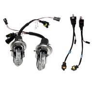 EZ online ไฟหน้ารถยนต์ H4 HID โคมไฟแกว่ง XENON HID พร้อมสายรีเลย์ ขั้วH4 H-L ค่าสี  6000K 1คู่ 55W ร