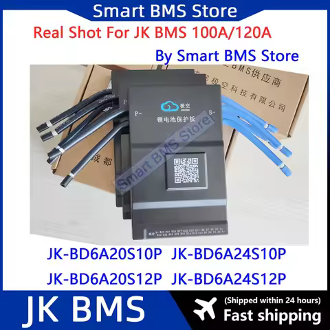 Smart Jikong JK BMS 100A 120A Active 0.6A Balance BD6A20S10P BD6A24S10P BD6A20S12P BD6A24S12P 8s 24V