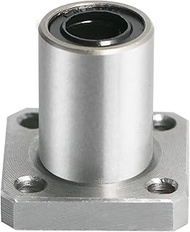 LMK8UU Square Flange Linear Motion Ball Bearing, ID 8mm, OD 15mm Linear Ball Bearings Sae52100 Carbo