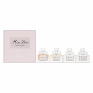 Dior Miss La Collection 4 Piece Set for Women (EDP, EDT, Blooming Bouquet, Rose N' Roses) .17oz