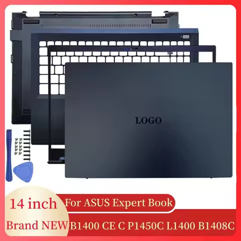 Laptops Case For ASUS B1400 CE C B1401 L1401 L1400 B1408C Notebook LCD Back Cover Front Bezel Hinges