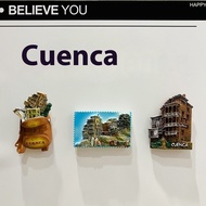 【Shipment within 24 hours‌】3D Magnetic Fridge Sticker Colorful Painted Souvenir Landmark Decoration 