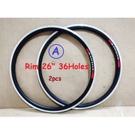 Rim Kosong size 26"  36 holes double wall OYAWA  dan lain lain