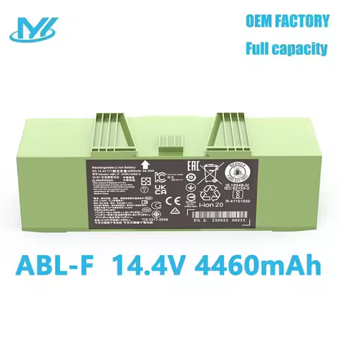 ABL-F 14.4V 4460mAh/62.4Wh Battery for iRobot Roomba e and i Series, i7 i7+ j7 j7+ 7150 7550 e5 e6 e