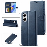 Thinmon for OPPO A78 5G/A58 5G Retro Wallet Case Luxury Credit Card Stand Magnetic Leather Flip Cove