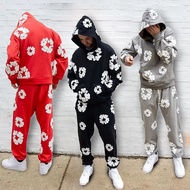 Cross-Border High-Quality DENIM TEARS Kapok Sweatshirt DENIM TEARS American High Street Hoodie Men W