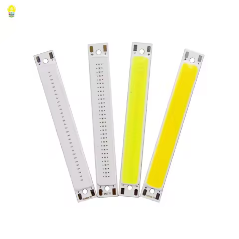 DC3-3.7V 2V COB LED Bulb 60x8mm 1.5W 3W Light source Warm Cold White Blue Red LED COB Strip Chip for
