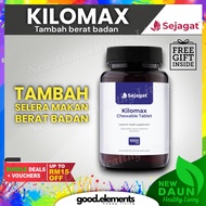 SEJAGAT GLOBAL KILOMAX Kilo Max Tambah Berat Badan Weight Gain Chewable 60 Tablet Naik Selera Makan