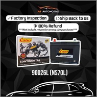 NS70L (MF) | 90D26L Battery CENTURY CONTINENTAL Car Battery - SUBARU Legacy, VOLVO, FORD Escape, Esc