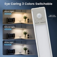 ✴️ 全新 超薄 三色溫 可調控 光暗 燈光 LED 感應燈 Sensor Lamp Cabinet Light 白光 暖光 自然光 廚櫃 櫥櫃燈 組合櫃 展示櫃 Billy櫃 玩具模型 figure