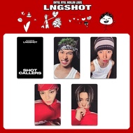 4pcs LNGSHOT SHOT CALLERS Album Lomo Cards MAKESTAR MUSIC KOREA WEVERSE MAGAZINE GREEN YELLOW STANDA