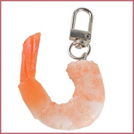 Food Keychain Charm Realistic Shrimp Keychain Charm Fake Shrimp Keychain Key Ring Pendant Creative K