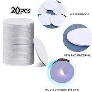 20PCS/SET Round RFID Coin NTag 215 NFC 25mmTAG Kloning Duplicator Access Card NFC Card