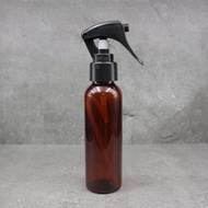 BOTOL 100ML AMBER TUTUP SPRAY TRIGGER BURUNG N24 / BOTOL SPRAY TRIGGER 100ML AMBER COKLAT