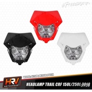CRF 150 L HEADLAMP REFLECTOR CRF 150 L FRONT LAMP SHELL ALREADY WITH SHELLS AND LIGHTS