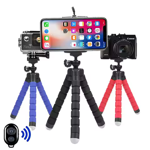 For Gopro Hero 11 10 9 8 7 Black MAX Flexible Mini Octopus Tripod Accessories for Go Pro 6 5 YI Eken