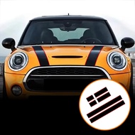 Car Hood Decal Sticker For MINI Cooper F55 F56 Bonnet Engine Cover Racing Stripe