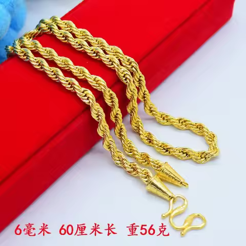 Keepsakes finalize 6mm Square Hemp Rope Necklace for men and women showcasing premium 24K Gold embod