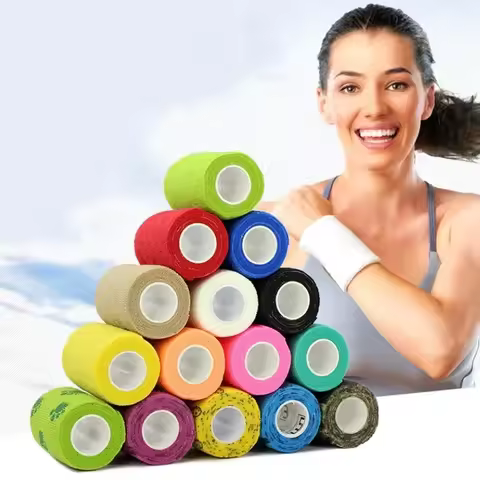 1Pc Waterproof Medical Therapy Self Adhesive Bandage Muscle Tape Finger Joints Wrap First Aid Kit Pe
