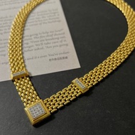 Avon 雅芳金色V型金屬編織項鍊