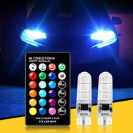 T10 W5W RGB LED Bulb Car Atmosphere Lamp Clearance Light for audi a4 b6 b7 b8 a3 8p 8v a6 c6 for vw 