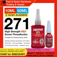 BOLT NUT SIZE <M25 10ml 50ml 271 LOCTITE thread lock glue diy wire rim custom seal anti rust screw b