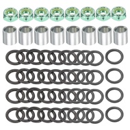 Skateboard Truck Hardware Kit, Skateboard Truck Lock Nuts Axle Washers Spacer Speed Rings Repair Set