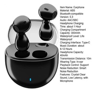 ♥ SFREE Shipping ♥ Enhanced Sound Earphone Sound Wireless Earbuds Noise Reduction Comfortable Fit Bluetooth-compatible 5.3 Earphone Earphone