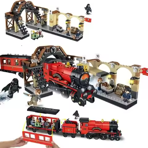 Magic Movie Series Express Train Creative and Versatile Creative Building Assembly Bricks Toys Kid G