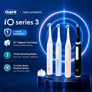 Oral-B iO3 Official Electric Toothbrush with Magnetic Wave Brush, Small Round Head, Smart for Adults