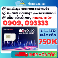 Sim Đầu Số Cổ 09 mobifone số đẹp Đồng Giá 750k 0909 và 093333 Tứ Quý Đầu Đuôi 39 38 Sim chưa kích ho
