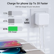 MyShop PD20W 35W Fast Charger UK Plug with Cable Set Compatible for iPhone 8-14 Series