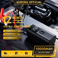 4 in 1 car jump starter 10000mAh battery jumper power bank car jumper power bank and pump powerbank 