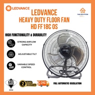 LEDVANCE OSRAM Heavy Duty Floor Fan HD FF 18C OS (18INCH)  / Industrial Ground Fan Metal Blades Stro