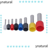 YNATURAL 1200 Pcs Cold Pressed Terminals, 8 Different Size Copper and PVC Wire Ferrule Terminal Kit,