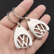 1pcs 3D Metal Badge Token Keychain Logo Emblem Keyring For Volkswagen VW Golf Passat Jetta Tiguan Po