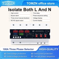 TOMZN TOAPSVP2-100A 100A Three Phase Selector Voltage Current Protection Alarm 3 Input 1 Output Cut 