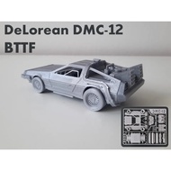 DeLorean DMC-12 BTTF Kit Card | Miniature Car Raft Back to the Future