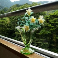 【LoveloVe】日本早期綠色玻璃老花瓶or冰淇淋杯