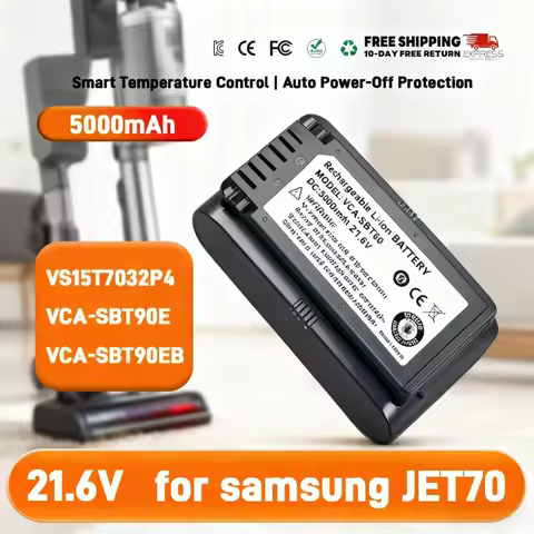 VCA-SBTA60 Vacuum Cleaner Battery For Samsung Jet 60 turbo,Jet 75E Complete,VS15A6031R4 VS15A6031R5 