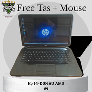 Laptop Hp 14 - D014AU Amd A4-5000 VGA Amd Radeon Ram 8Gb HDD 500Gb