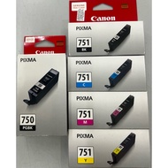 CANON ORIGINAL 750 & 751 INK CARTRIDGES