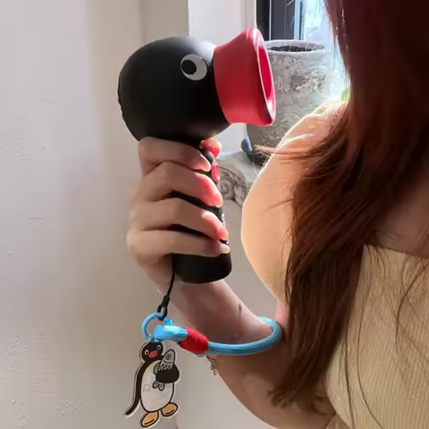 pre-sell New Pingu Summer Mini Fan Rechargeable Fan Portable Fan Backpack Ornament Three - Speed Win