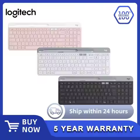 Logitech K580 Wireless Keyboard Portable Thin Light Multi-device Office Keyboard For PC Tablet Lapto
