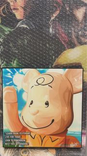 S SIZE 清貨掛畫📦 BE@RBRICK Charlie Brown 查理.布朗 /Peanuts 花生漫畫 /Bearbrick /連框掛畫 /背後附掛鉤 /清貨 /SALE /成本價 /全新 