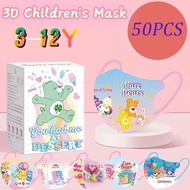 Baby Mask Kids Mask 3-12 years old 3D Face Mask Disposable 3Ply 10pcs Rainbow Bear Style mask